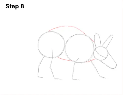 How to Draw an Aardvark Anteater Walking 8