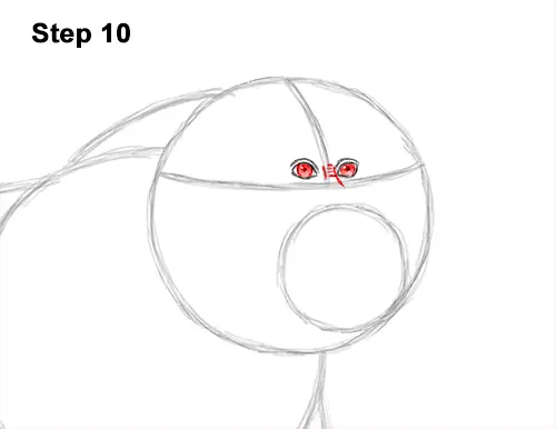 How to Draw an Olive Chacma Baboon Monkey Walking 10