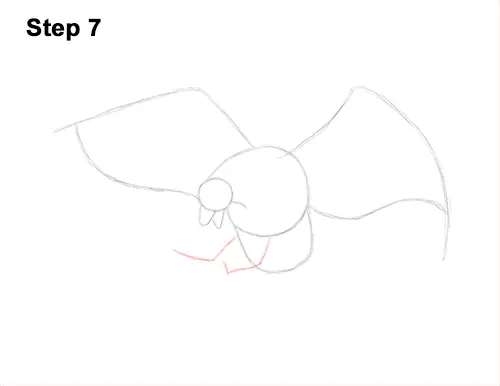 How to Draw Bald Eagle Hunting Swooping Wings 7