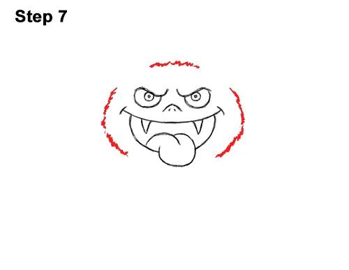 How to Draw Angry Funny Cute Halloween Cartoon Bat 7