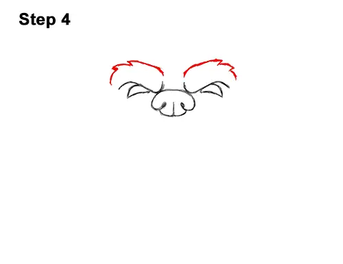 How to Draw a Cartoon Grizzly Bear Head Roaring 4