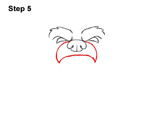 How to Draw a Cartoon Grizzly Bear Head Roaring 5