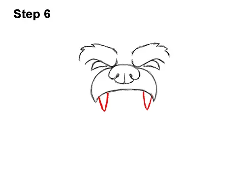 How to Draw a Cartoon Grizzly Bear Head Roaring 6