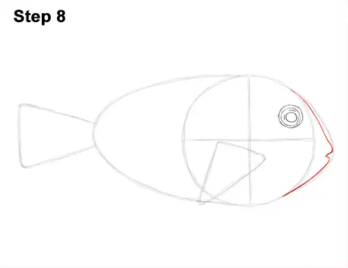 Draw Regal Blue Tang Fish 8