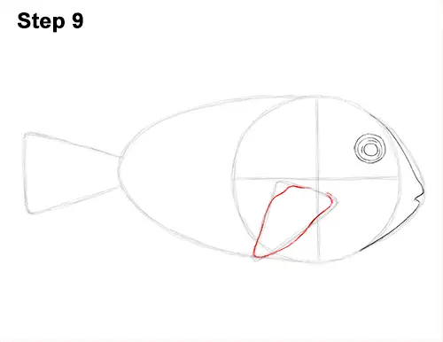 Draw Regal Blue Tang Fish 9