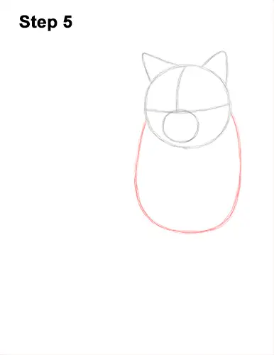 How to Draw British Blue Shorthair Cat Sitting 5