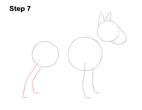 How to Draw a Bull Terrier Dog Puppy Side View 7