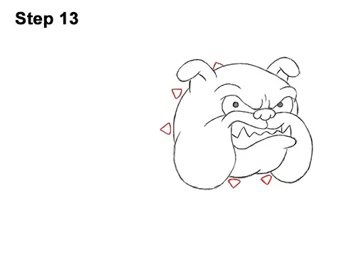 Draw Cartoon Bulldog Tough Mean Dog 13