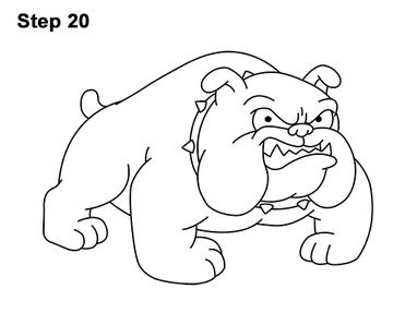 mean bulldogs drawings