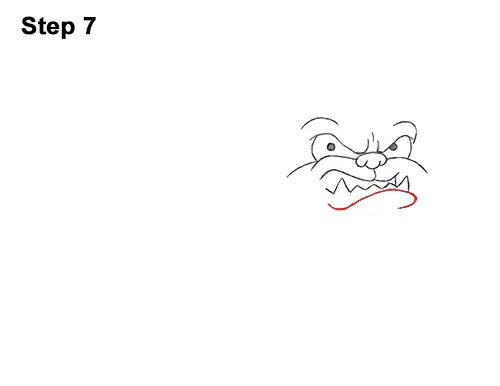 Draw Cartoon Bulldog Tough Mean Dog 7