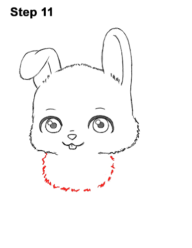 Draw Cute Cartoon Bunny Rabbit Chibi Little Mini 11