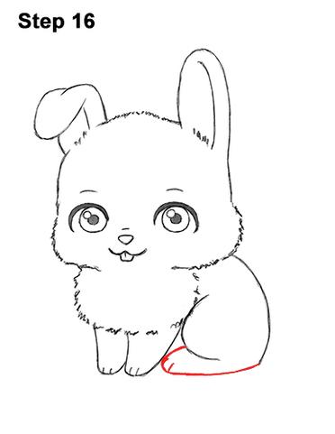 how to draw a chibi rabbit