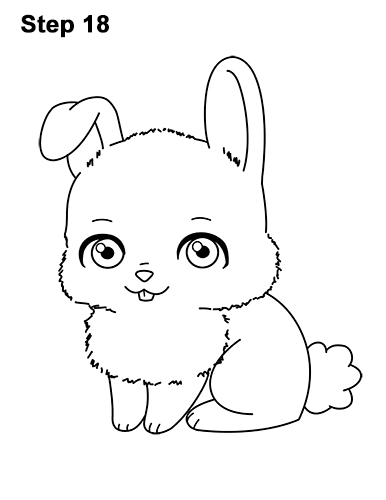 Draw Cute Cartoon Bunny Rabbit Chibi Little Mini 18