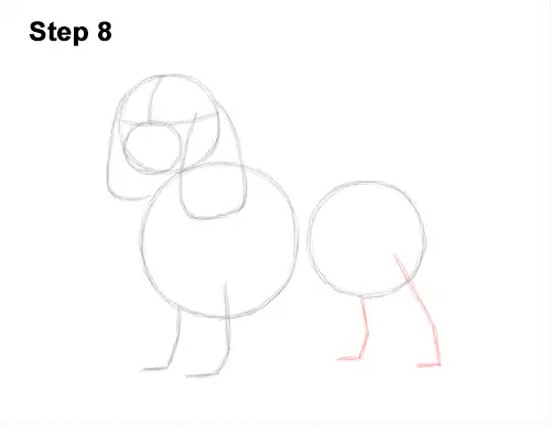 How to Draw a Cavalier King Charles Spaniel Puppy Dog 8