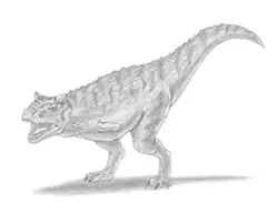 How to Draw a Carnotaurus Dinosaur
