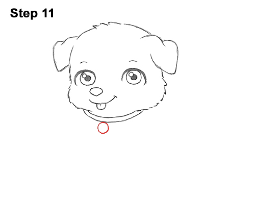 Draw Cartoon Puppy Dog Retriever 11