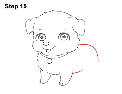 Draw Cartoon Puppy Dog Retriever 15