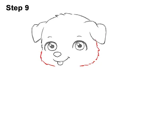 Draw Cartoon Puppy Dog Retriever 9