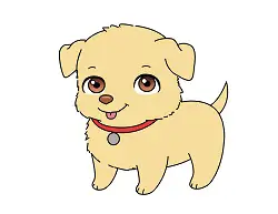 How to Draw a Cartoon Dog Labrador Lab Golden Retriever