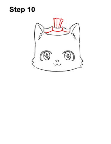 how to draw a cute cartoon cat