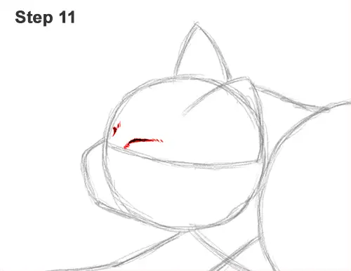 How to Draw a Tabby Kitten Cat Stretching 11
