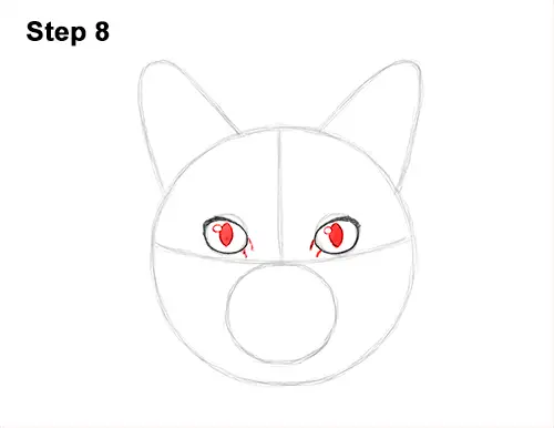 How to Draw a Tabby Kitty Cat Head Detail 8