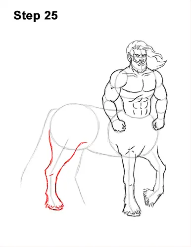 How to Draw a Centaur Horse Human Mythology 25