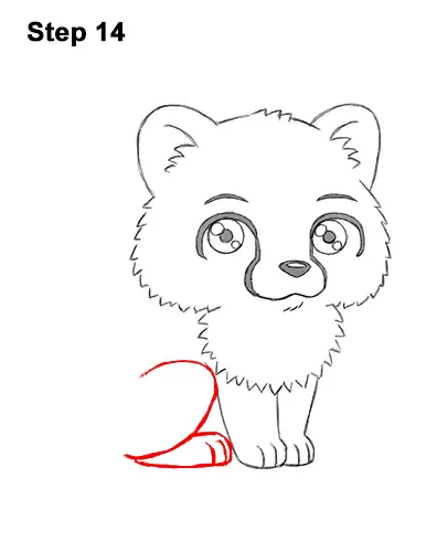 How to Draw a Cute Cartoon Cheetah Chibi Kawaii 14