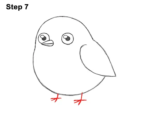 cute bird cartoon black and white