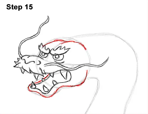 Draw Chinese Dragon 15