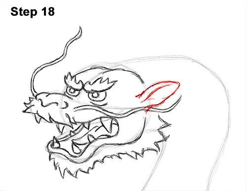 Draw Chinese Dragon 18
