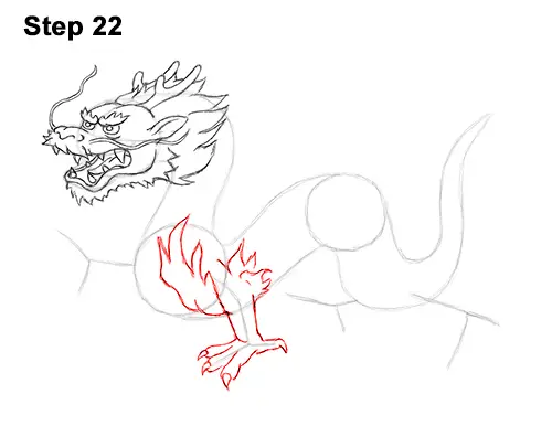 Draw Chinese Dragon 22
