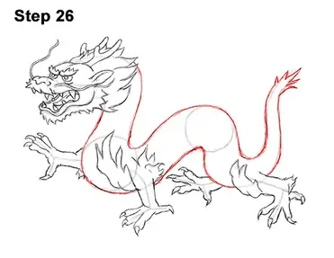 How To Draw A Chinese Dragon