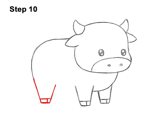 How to Draw Cute Cartoon Cow Chibi Kawaii 10