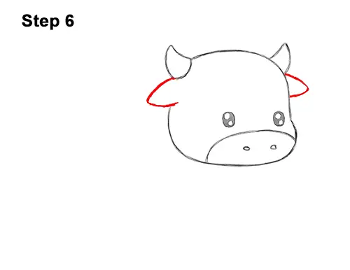 How to Draw Cute Cartoon Cow Chibi Kawaii 6