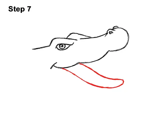 How to Draw Angry Cartoon Crocodile Alligator Smile 7