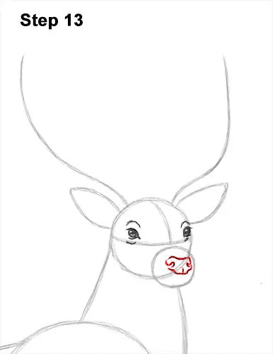 How to Draw Noble Deer Antlers Majestic Buck Stag 13