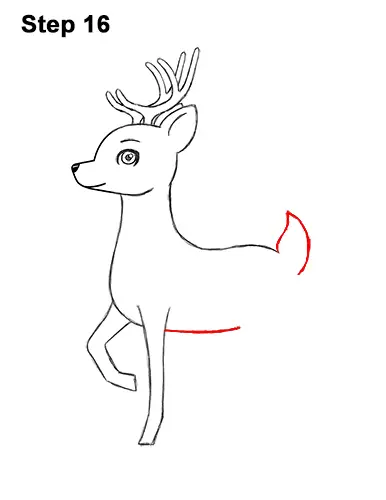 Axis deer animal standing on a white background Vector Image