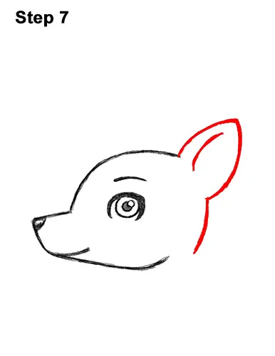 How to Draw Cute Cartoon Deer Antlers 7