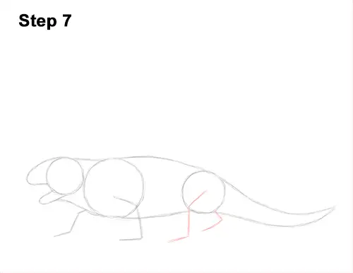 How to Draw a Dimetrodon Dinosaur Sail Spine 7