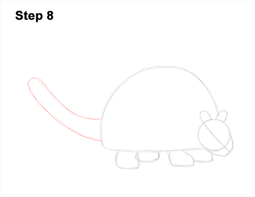 How to Draw a Doedicurus Glyptodon 8