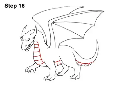 How To Draw A Dragon Cartoon