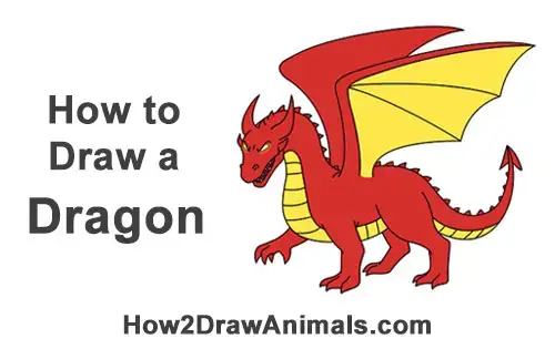 How To Draw A Dragon Cartoon