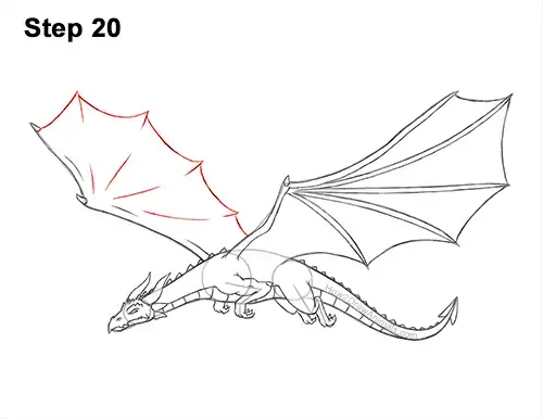 Easy How to Draw a Dragon Tutorial Video, Dragon Coloring Pages