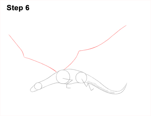 How to Draw a Dragon Flying Wings 6