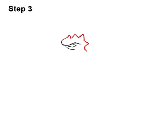 How to Draw a Dragon Head Roaring 3
