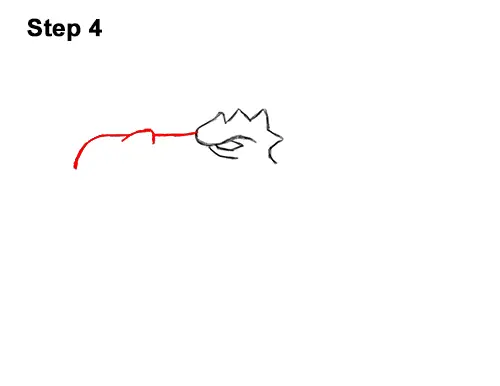 How to Draw a Dragon Head Roaring 4