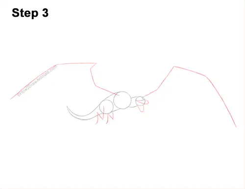 How to Draw a Flying Dragon Wyvern Fire 3