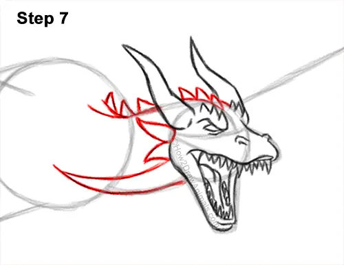 How to Draw a Flying Dragon Wyvern Fire 7