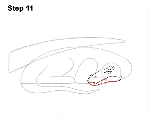 How to Draw a Dragon Sleeping Side 11